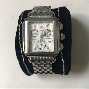 Authentic Michele Deco watch - Silver